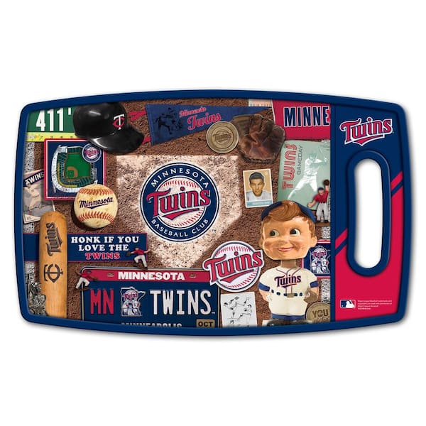 YouTheFan MLB Minnesota Twins Retro Series Polypropyene Cutting Board