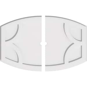 26 in. W x 17-3/8 in. H x 1 in. ID x 1 in. P Kailey Architectural Grade PVC Contemporary Ceiling Medallion (2-Piece)