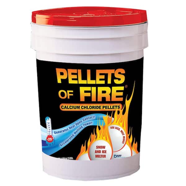 Unbranded 50 lbs. Pellets of Fire Calcium Chloride Ice Melt Pellets