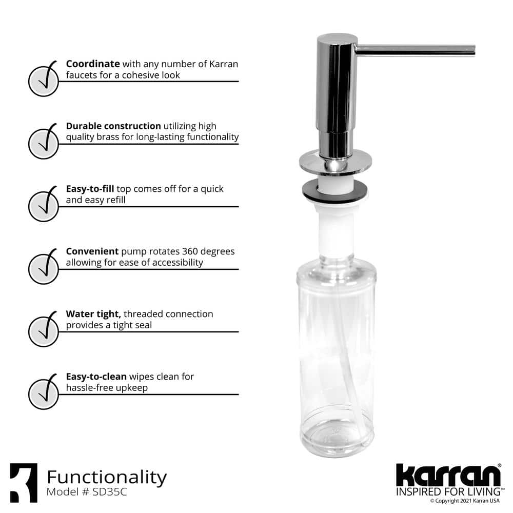 Tall Chrome Brass Pull-Down Kitchen Faucet with Soap Dispenser