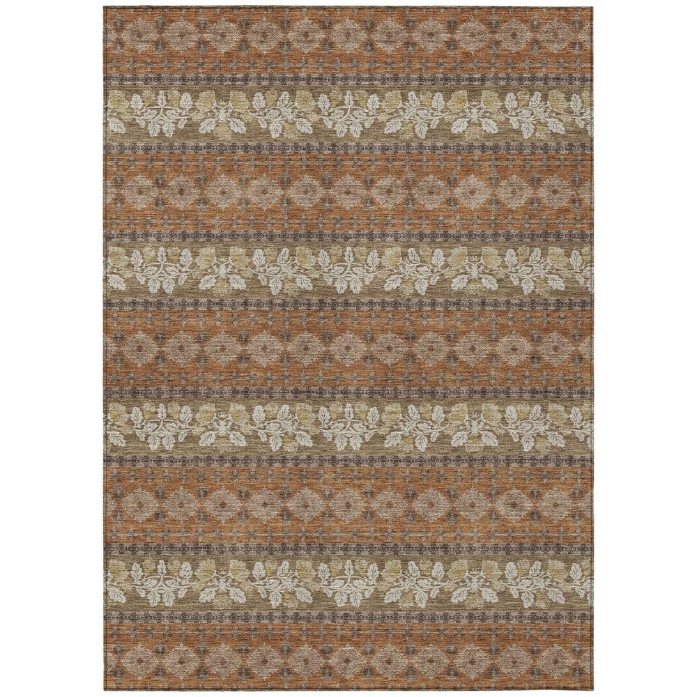 Chantille Machine Washable Indoor/Outdoor Abstract ACN2465 Terracotta 9 ft. x 12 ft. Area Rug price history on PriceWatchPro