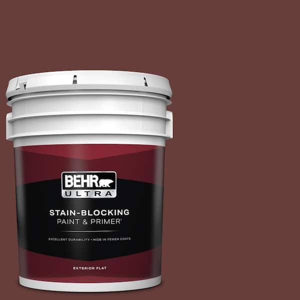 BEHR ULTRA 5 gal. #PPU2-01 Chipotle Paste Flat Exterior Paint & Primer