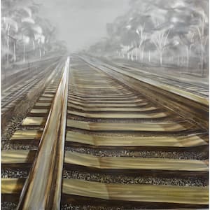 Railway Tracks Metal Wall Art