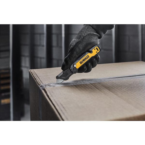 DEWALT - Push and Flip Folding Lock-Back Utility Knife with Blade Storage