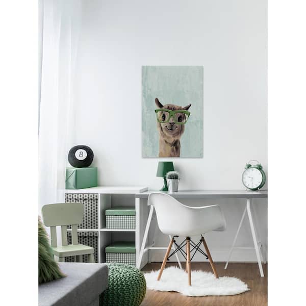 Unbranded 60 in. H x 40 in. W "Green Glasses" by Marmont Hill Canvas Wall Art