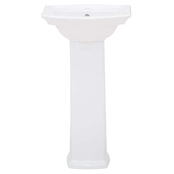 Washington 460 Vitreous China Pedestal Combo Bathroom Sink in White Washington 460 Vitreous China Pedestal Combo Bathroom Sink in White