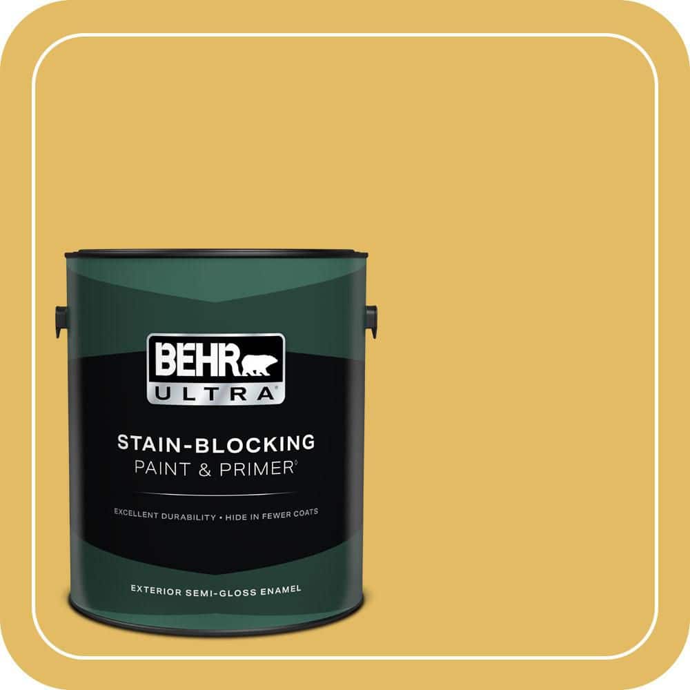 1 gal. #MQ4-12 Dandelion Wish Semi-Gloss Enamel Exterior Paint & Primer price history on PriceWatchPro