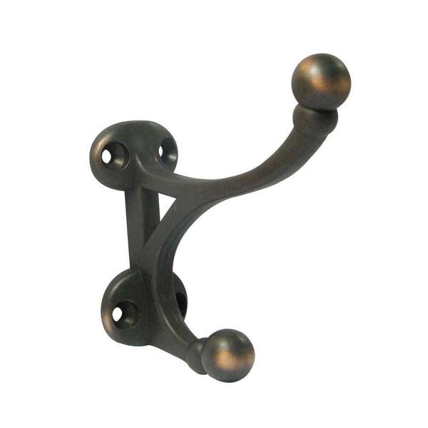 Nystrom 3-7/16 in. (88 mm) Oil-Rubbed Bronze Classic Wall Mount Hook