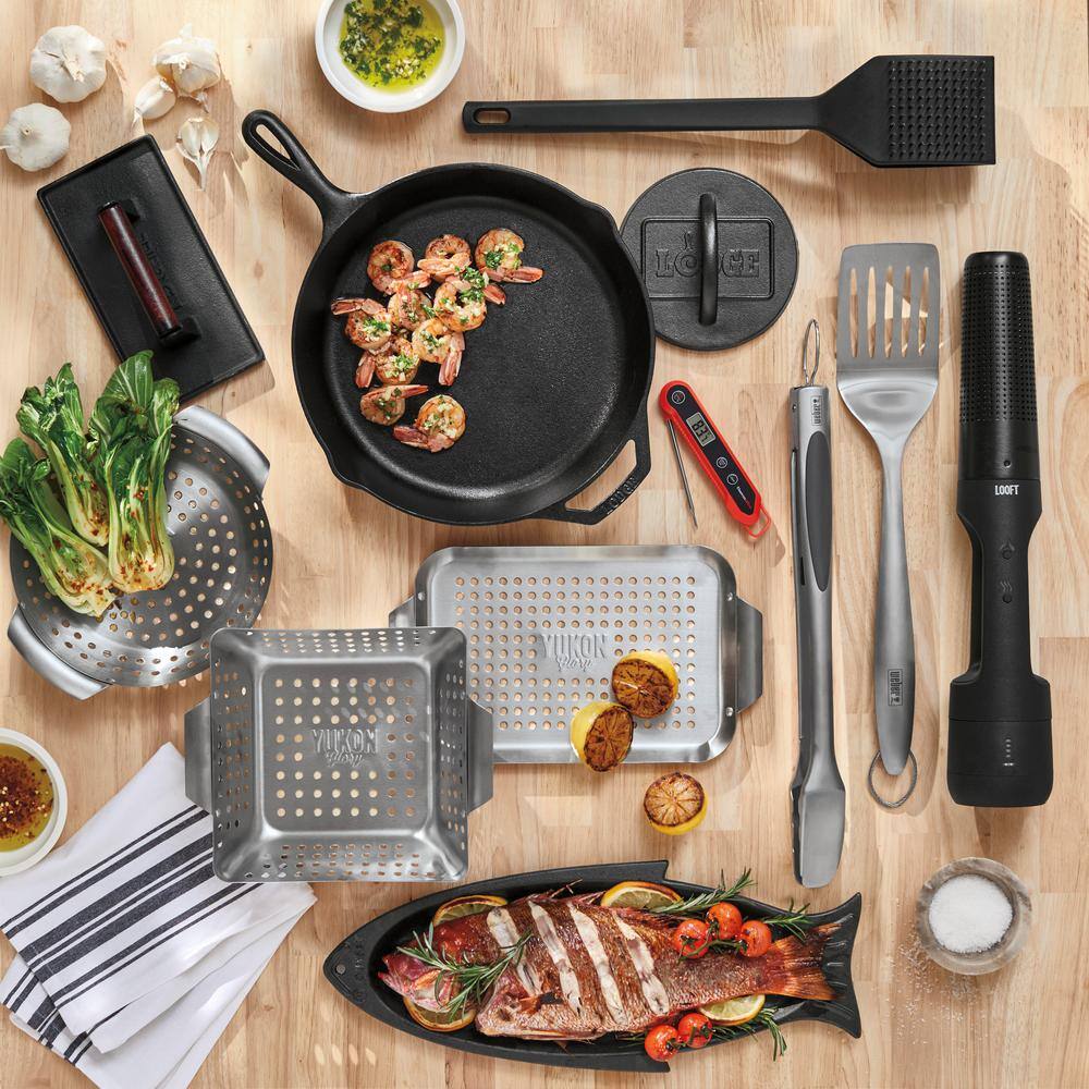 Stainless Steel Black Ergonomic Barbecue Tool Set