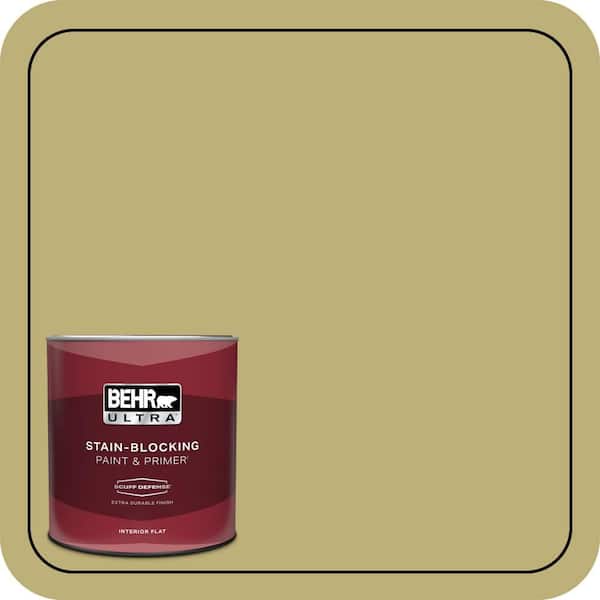 BEHR ULTRA 1 qt. #MQ6-60 Everglade Extra Durable Flat Interior Paint & Primer
