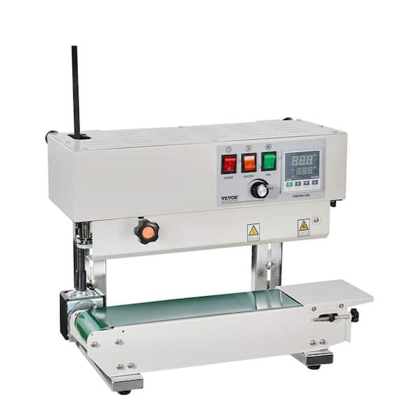 Continuous Band Sealer FR 900 White Food Vacuum Sealer Vertical Automatic Sealing Machine Digital Temperature Control