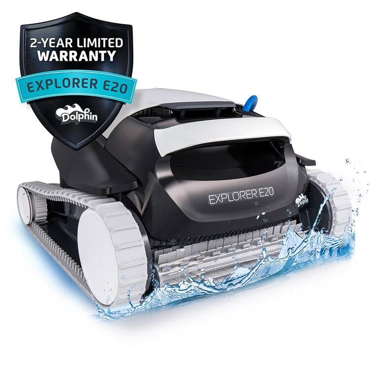 Dolphin Explorer E20 Robotic Vacuum Pool Cleaner for InGround Swimming