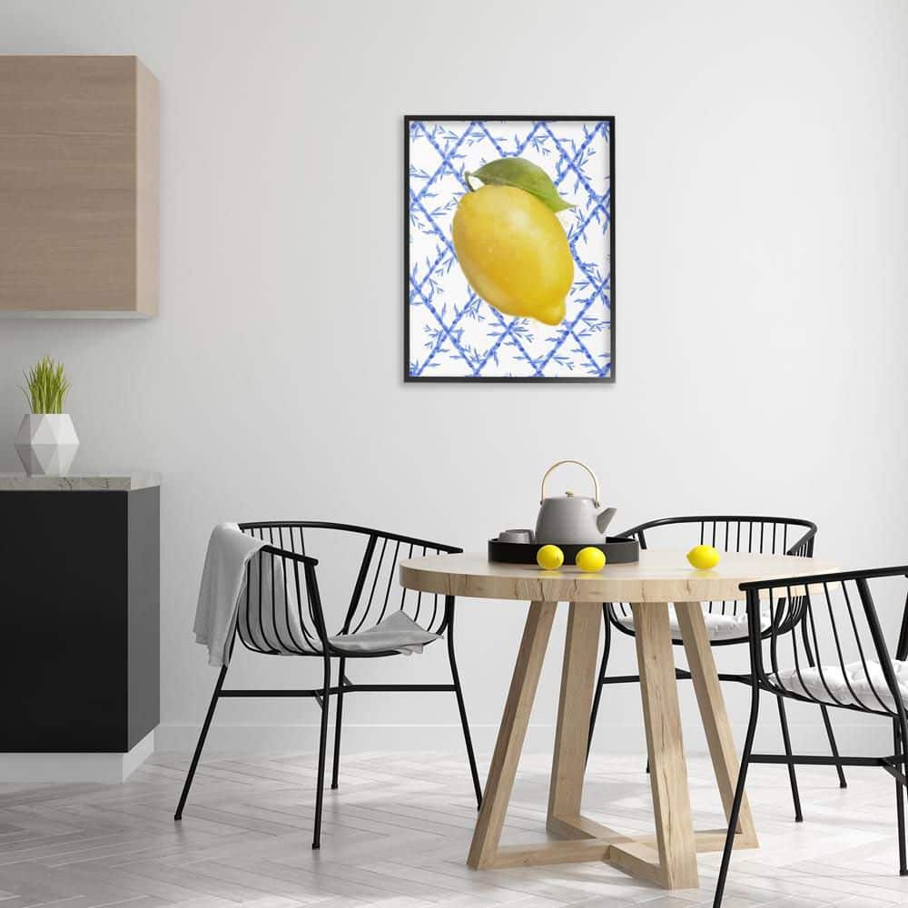 Lemon Over Bamboo Vines by Matthew Piotrowicz Black Framed Food Giclee Art Print 30 in. x 24 in. price history on PriceWatchPro