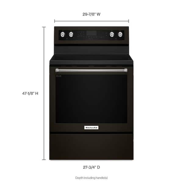 KitchenAid 5.8 cu. ft. Gas Range with Self-Cleaning Oven in Stainless Steel  KFGG500ESS - The Home Depot