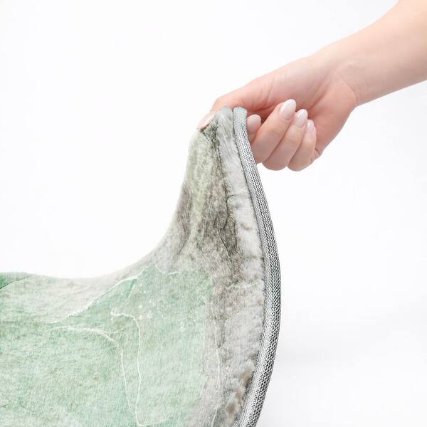 Dream Shag Premium Machine Washable Abstract ADS504 Green 9 ft. x 12 ft. Area Rug