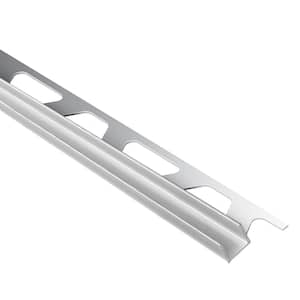 Deco-SG Satin Anodized Aluminum 0.375 in. x 98.5 in. Metal Tile Edging Trim