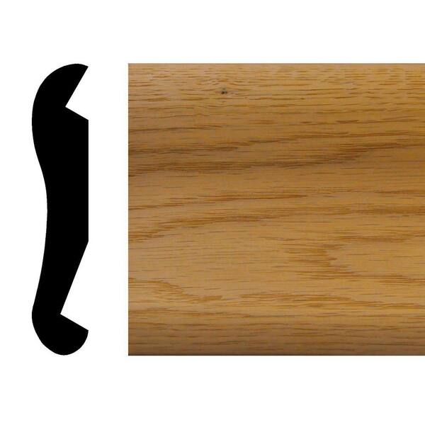 HOUSE OF FARA 7/8 in. x 41/2 in. x 48 in. Oak Bar Rail Moulding HT4504