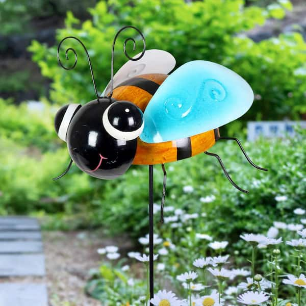 3pcs Iron Art Bee Hanging Decoration Wall Mounted Cartoon Bee Ornament Wall  Art Bee Decor 