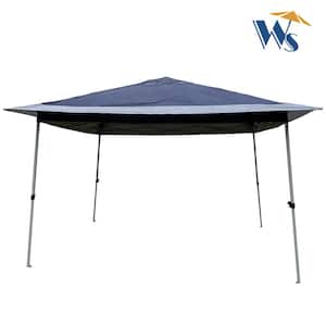 12 ft. W x 12 ft. D x 6.7 ft. Pop-Up Navy Blue Gazebo Tent Outdoor Canopy