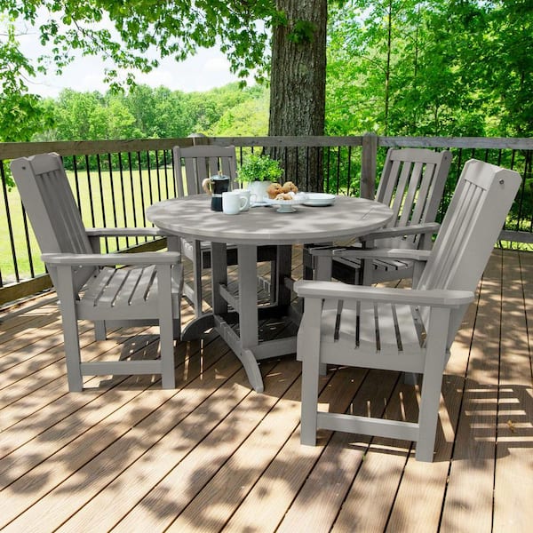 Lehigh 5-Piece Plastic Round Outdoor Dining Set