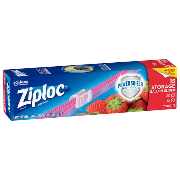 Ziploc All Purpose 1 / 2 Gallon Pleated Bag - 12 Pack - Infinus Home  Supplies