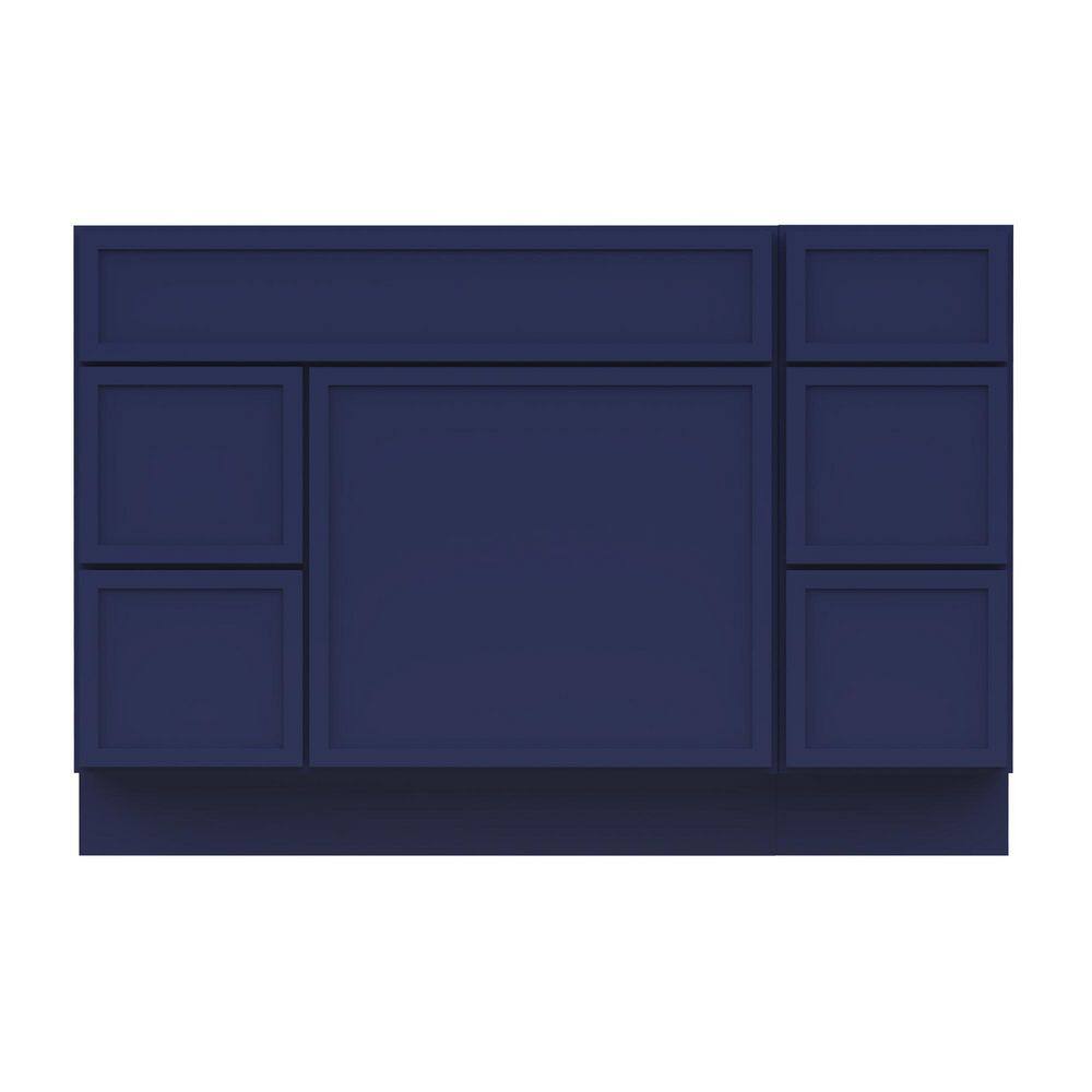 48 in. W x 21 in. D x 32.5 in. H Bath Vanity Cabinet without Top in Blue (Unassembled) price history on PriceWatchPro