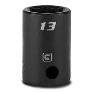 3/8 in. Drive 13 mm 6-Point Metric Shallow Impact Socket