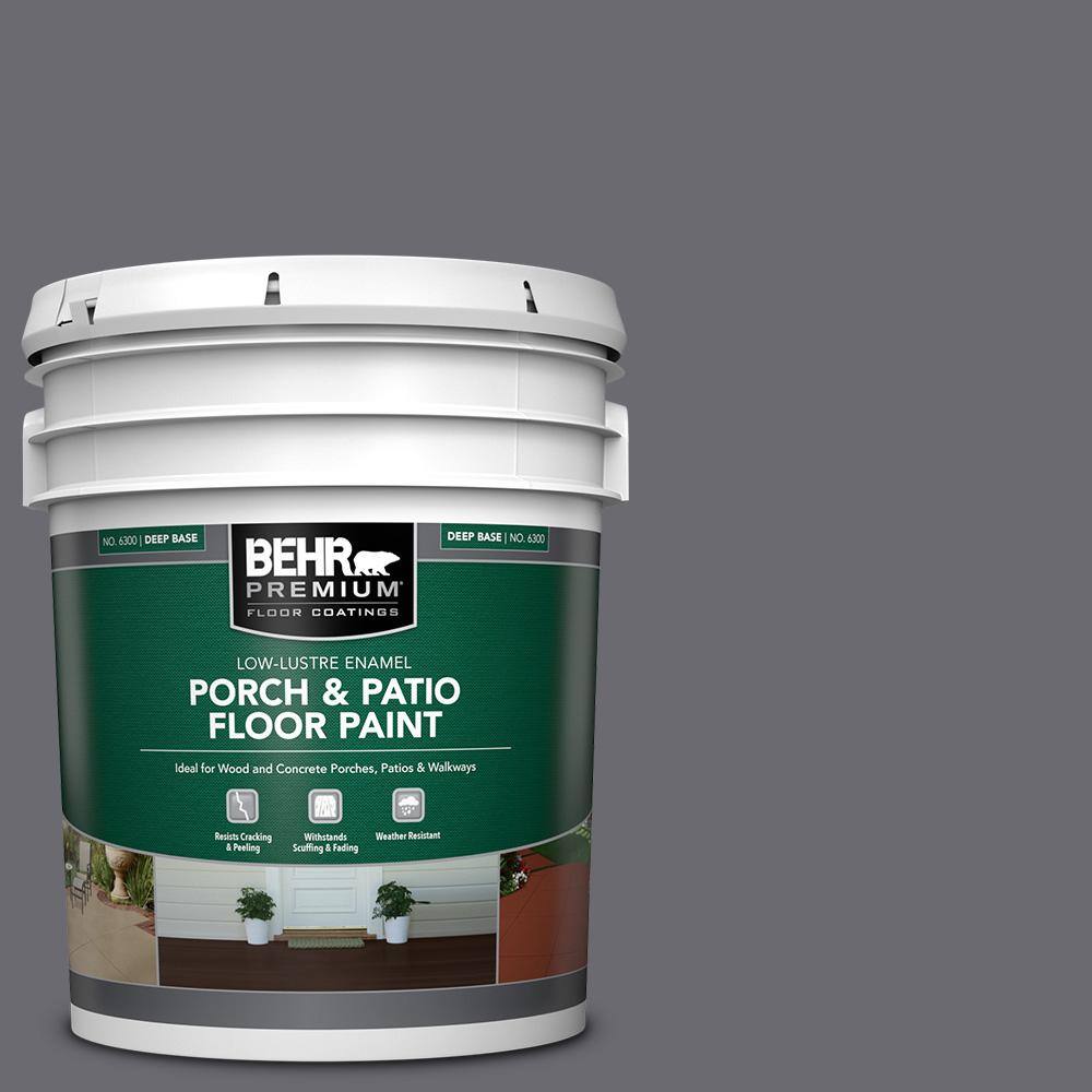 5 gal. #T16-15 Charcoal Plum Low-Lustre Enamel Interior/Exterior Porch and Patio Floor Paint price history on PriceWatchPro