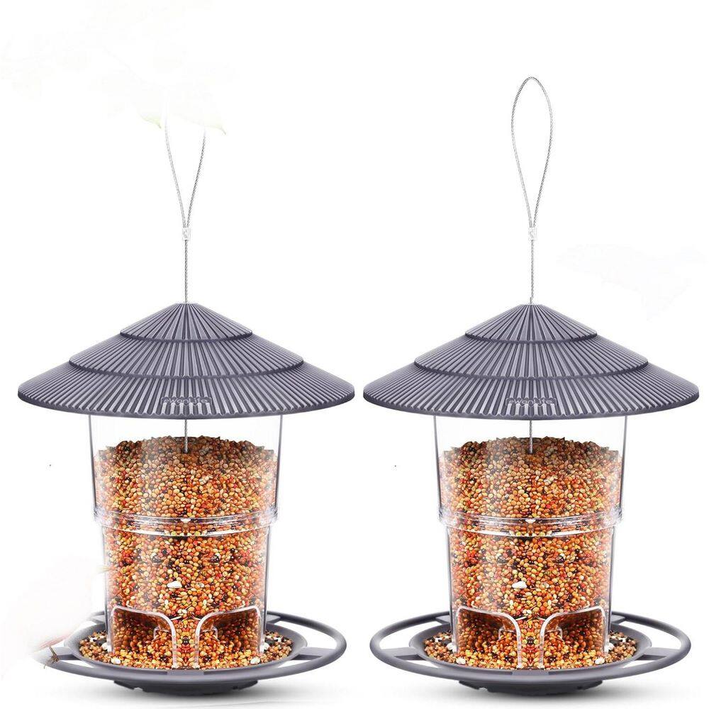 Bird Feeders(Up to 3.1 lbs.) Adjustable Wild Bird feeders with Sturdy Wire and Roof(2 Pack) price history on PriceWatchPro