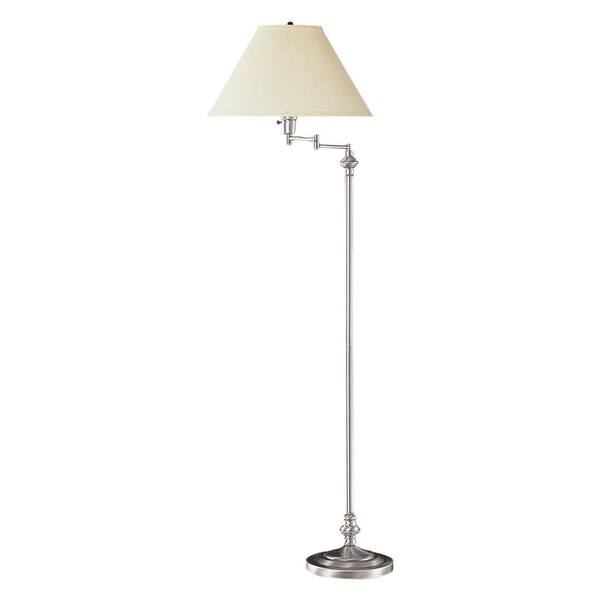 Cal Lighting 59 In Brushed Steel Swing, Functional Floor Lamps