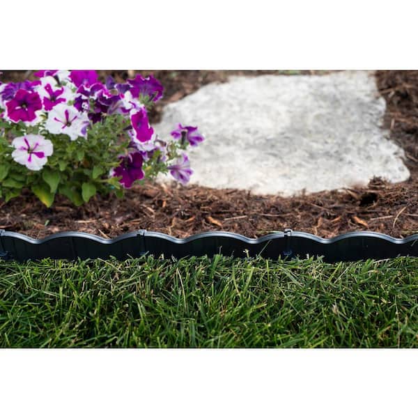 2 Pack with Free! Black Master Mark Plastics 97220 BorderMaster Poundable Edging 6 Inch by 20 Foot 