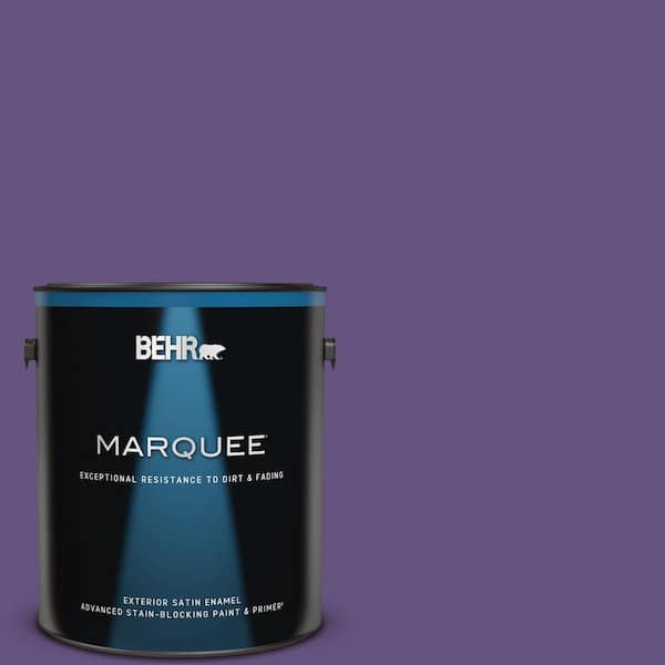 BEHR MARQUEE 1 gal. Home Decorators Collection #HDC-MD-25 Virtual Violet Satin Enamel Exterior Paint & Primer
