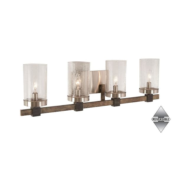 Minka Lavery Bridlewood 4-Light Stone Grey with Brushed Minka Lavery Bridlewood 4-Light Stone Grey with Brushed