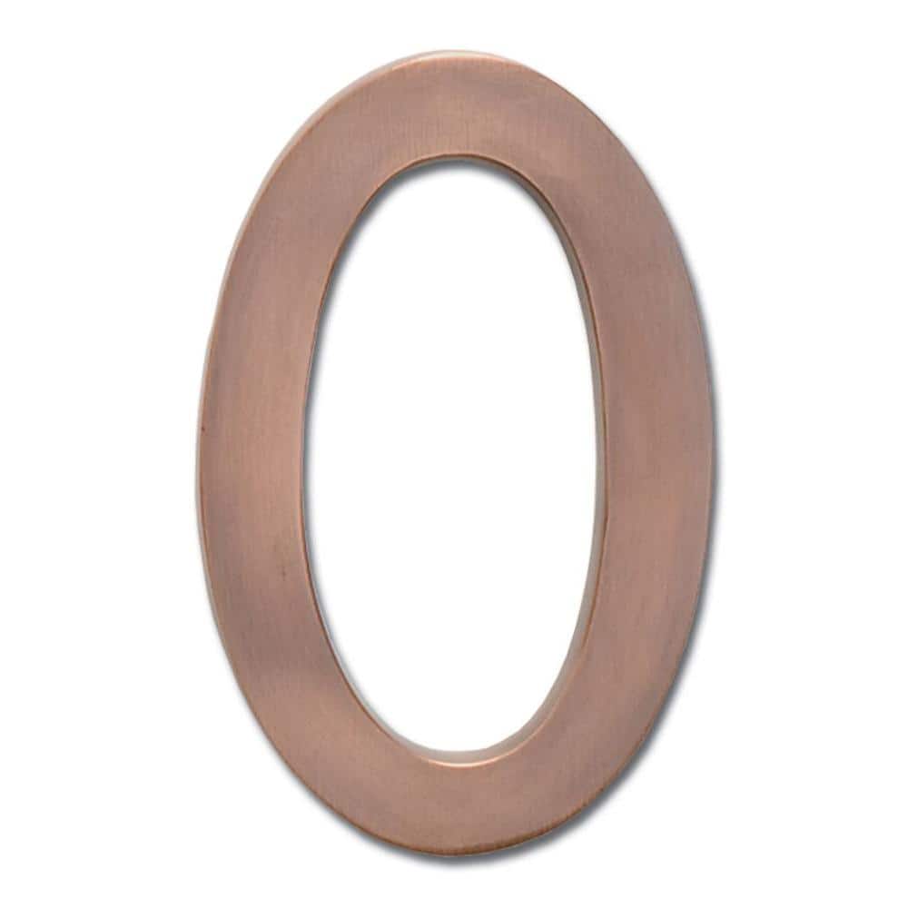 4 in. Antique Copper Floating House Number 0 price history on PriceWatchPro
