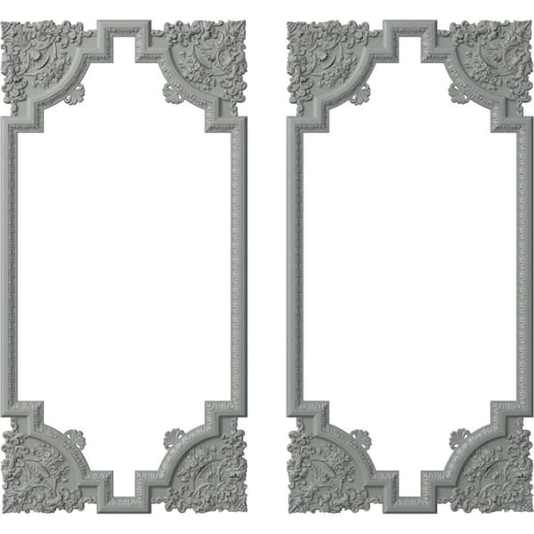Ekena Millwork 13.35 Sq. Ft. Unfinished Polyurethane Emery Panel Moulding Kit (Double Panel)