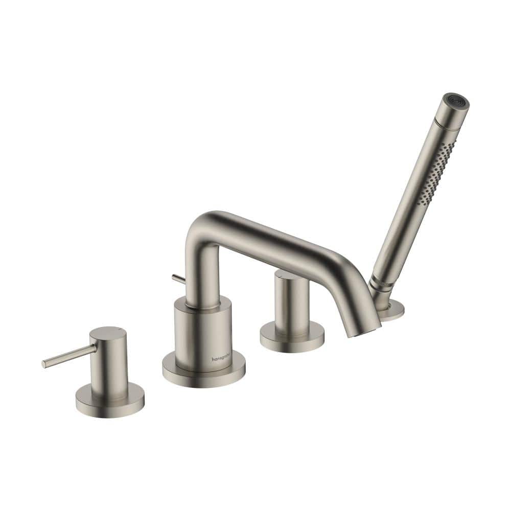 Tecturis S 2-Handle Deck-Mount Roman Tub Faucet in Brushed Nickel Valve Not Included price history on PriceWatchPro