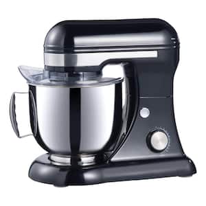 5.3 Qt. 12-Speed Stainless Steel Stand Mixer with Bowl Bread Hook Attachments For Cake, Dough, Flour, Baking