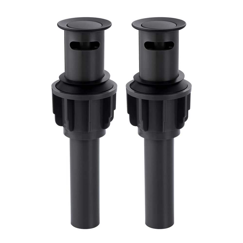 (2-Pack) Bathroom Sink Pop Up Drain With Overflow in Matte Black price history on PriceWatchPro