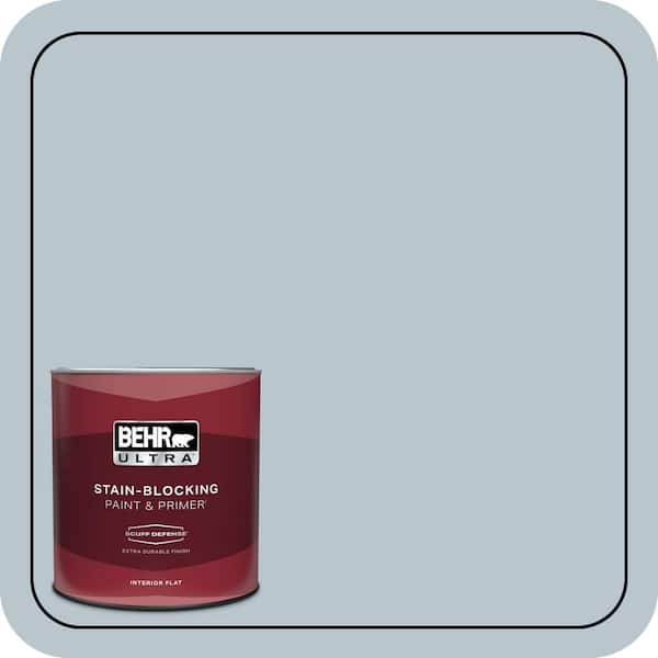 BEHR ULTRA 1 qt. #N480-2 Flowing Breeze Extra Durable Flat Interior Paint & Primer