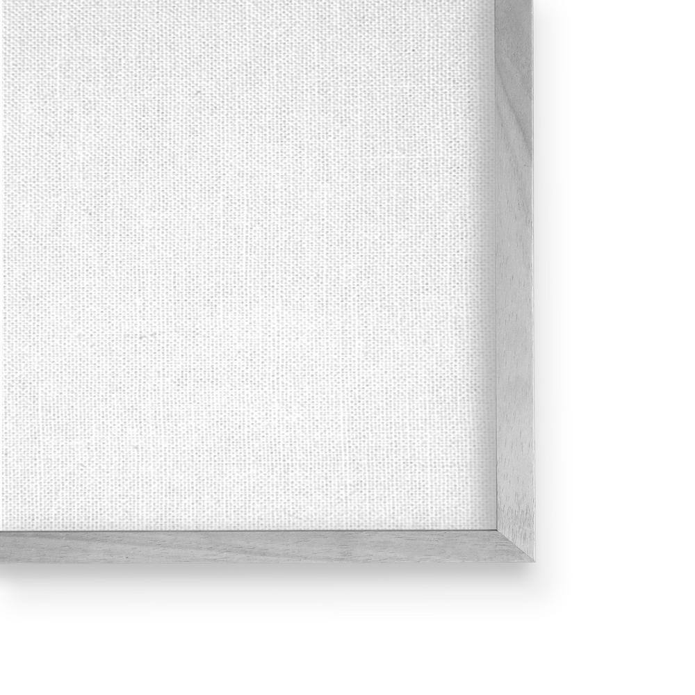 Gray Framed Foggy Lake Forest Landscape Canvas Print, 16 x 20