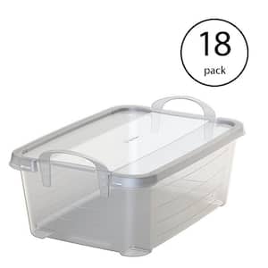 14 Qt. Clear Stackable Organization Storage Box Container (18-Pack)