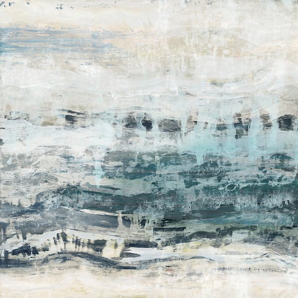 72 in. x 72 in. "Black Waves" by PI Studio Wall Art