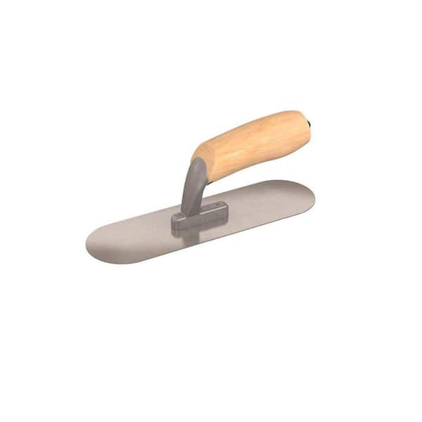 Bon Tool 10 in. x 3 in. Swimming Pool Finishing Trowel with Short Shank Wood Handle