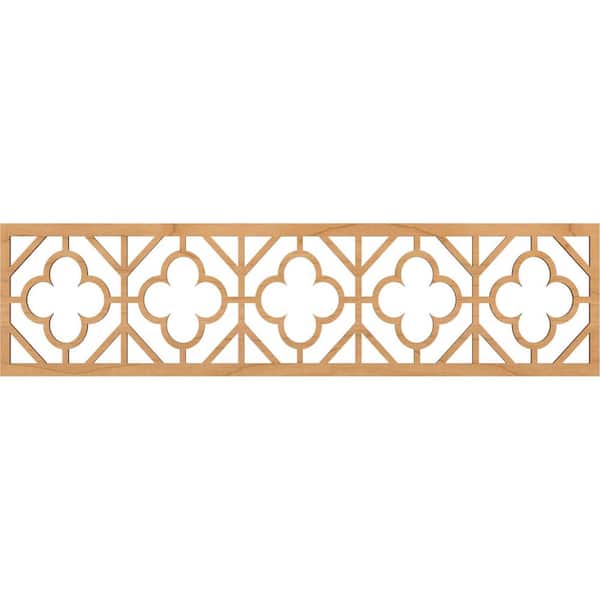Ekena Millwork Hazelton Fretwork 0.25 in. D x 47 in. W x 12 in. L Maple Wood Panel Moulding