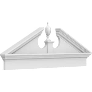 2-3/4 in. x 48 in. x 18-7/8 in. (Pitch 6/12) Acorn Architectural Grade PVC Combination Pediment Moulding