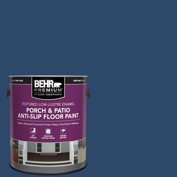 BEHR PREMIUM 1 gal. #PPF-57 Lake View Textured Low-Lustre Enamel Interior/Exterior Porch and Patio Anti-Slip Floor Paint