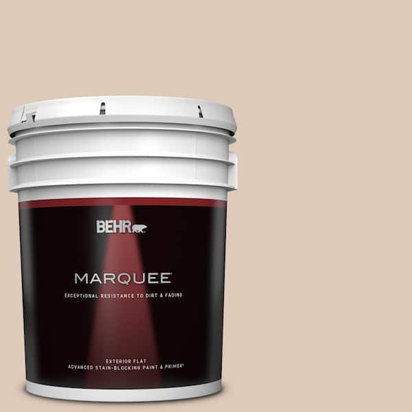 BEHR MARQUEE 5 gal. #250E-2 Pebbled Courtyard Flat Exterior Paint & Primer