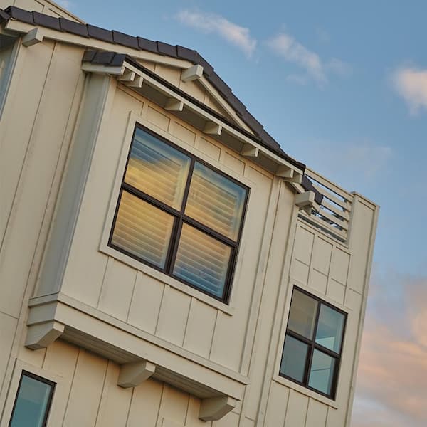 47.5 in. x 35.5 in. Select Series Vinyl Horizontal Sliding Left Hand Bronze Window with White Int, HP2+ Glass and Screen