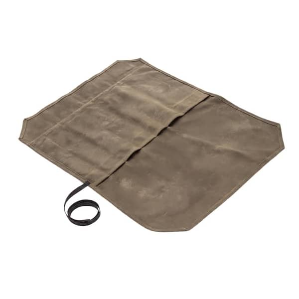 7-Knife Waxed Canvas Chef's Knife Roll Case with Cutlery Holders for Kitchen Cooking Tools, Utensils, Travel Tool Roll