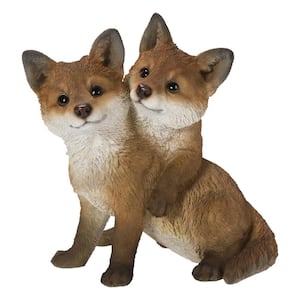 HI-LINE GIFT LTD. Cuddling Mother and Baby Fox Garden Statue 87719-I - The  Home Depot